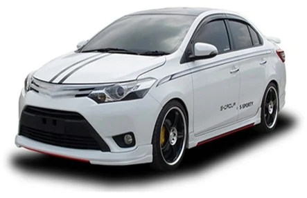 ชุดแต่ง VIOS 2014 – SPT2 ภาพรถเต็มคันมุมหน้าจากต้นทาง S-Sporty