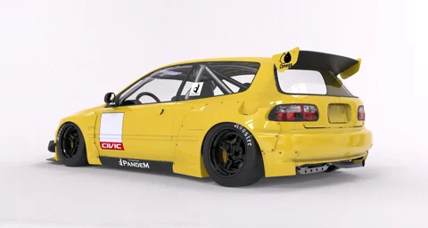กันชนหลัง Spat (ชิ้นแยก) - V1.0 HONDA EG Civic Pandem ภาพสินค้า 1