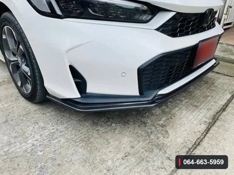 ภาพลิ้นต่อกันชนหน้า Honda Civic FE หลังติดตั้ง
