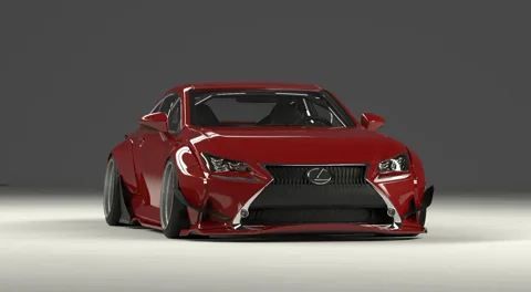 ชุดแต่งไวด์บอดี้- V1.0 LEXUS RC / RC F SPORT / RC350 + สปอยเลอร์ทรง Duck Tail Rocket Bunny Racing ภาพสินค้า 1