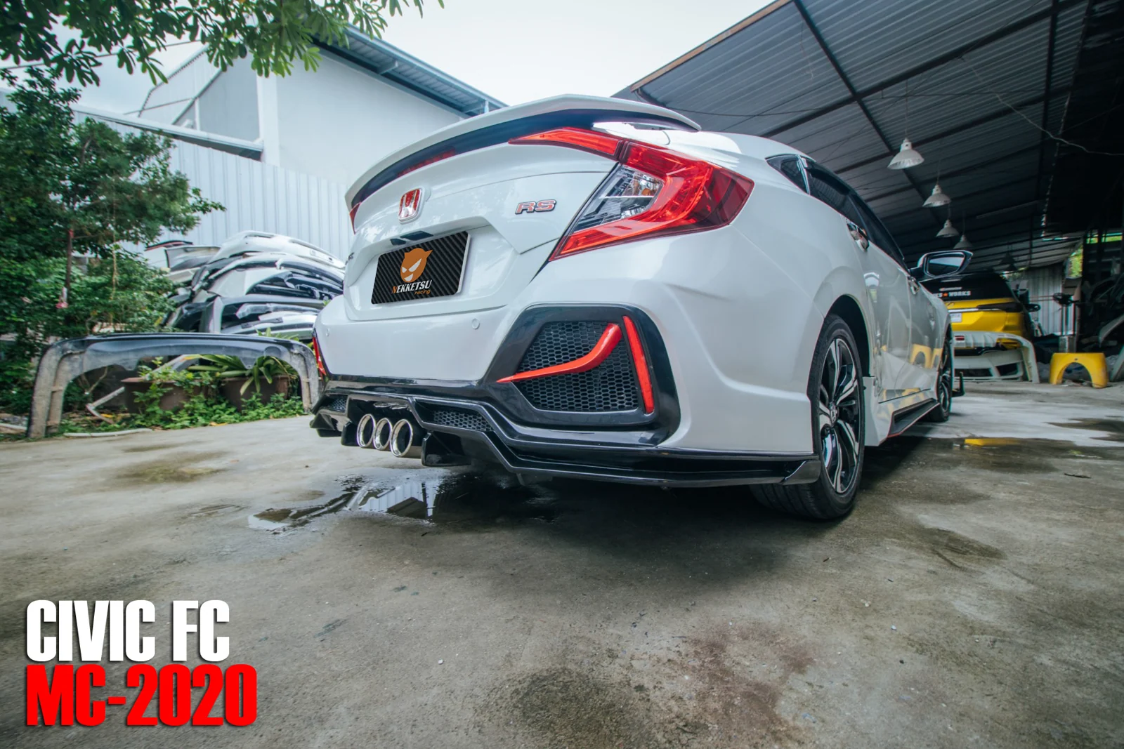 รูปชุดแต่ง ชุดแต่ง Honda Civic FC 16 21 Type MC 2022 ไม่ใส่โป่งเย็บ ภาพที่ 11