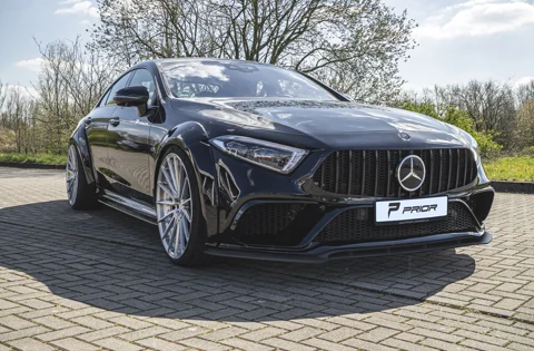 ชุดแต่งรอบคัน Prior Design บน Mercedes-Benz CLS C257 มุมหน้าเฉียงเต็มคัน
