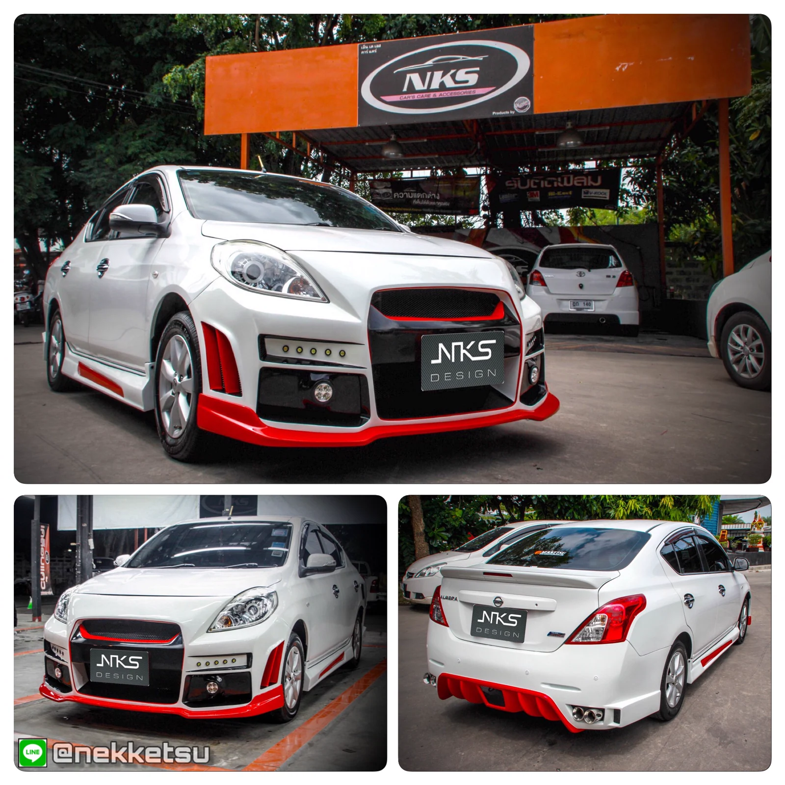 รูปชุดแต่ง ชุดแต่ง Nissan Almera 2008 2018 GTR ภาพที่ 1