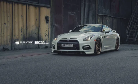 กันชนหน้าพร้อมลิ้นเสริม Prior Design PD750 Front Bumper incl. Spoiler for Nissan GT-R [R35] ภาพสินค้า 1