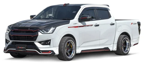 ชุดแต่ง D-MAX 2022 – S-SPORTY ภาพรถเต็มคันมุมหน้าจากต้นทาง S-Sporty