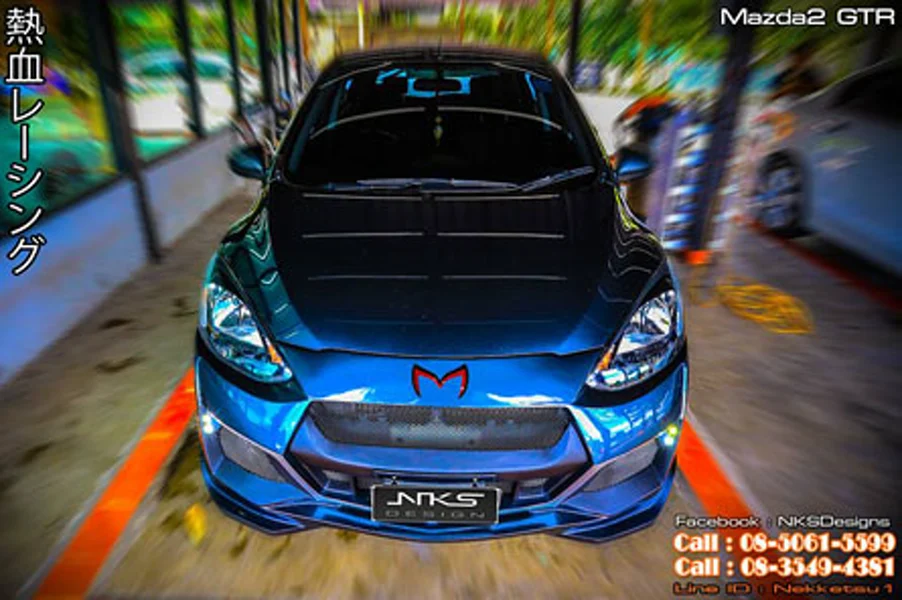รูปชุดแต่ง ชุดแต่ง Mazda Mazda2 2009 2014 GTR 4 ประตู ภาพที่ 2