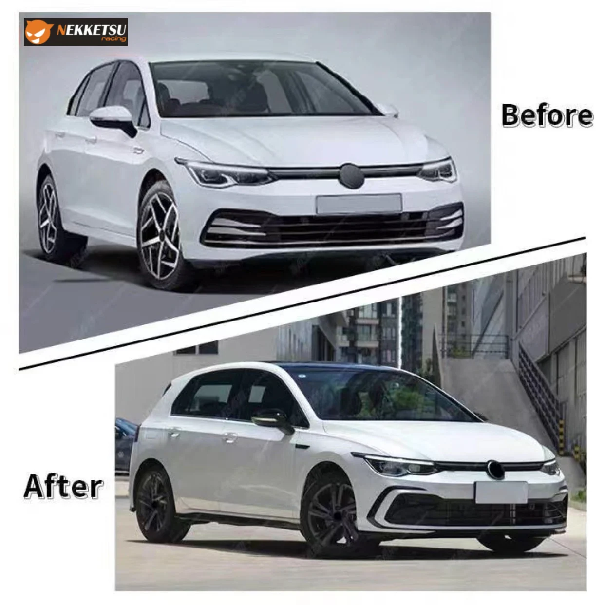 รูปชุดแต่ง ชุดแต่ง VW Golf8 2024 R line ภาพที่ 2