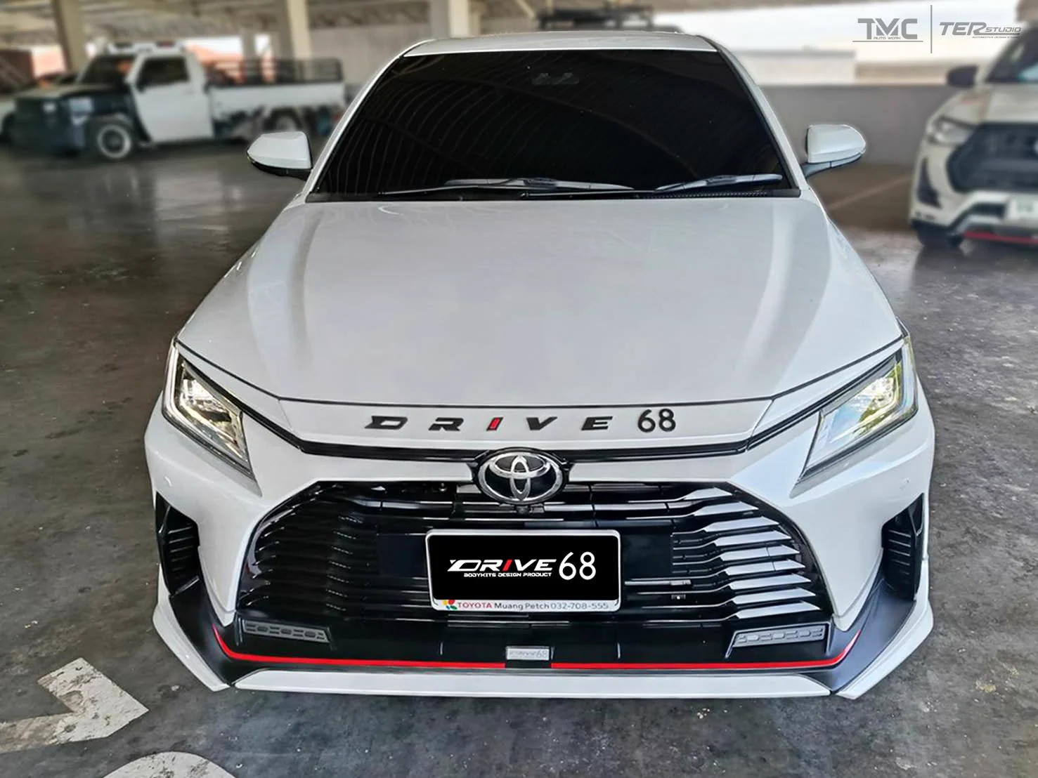 รูปชุดแต่ง ชุดแต่ง Toyota Yaris Ativ 24 26 Drive68 4ประตู Yaris Ativ Drive 68 ภาพที่ 7