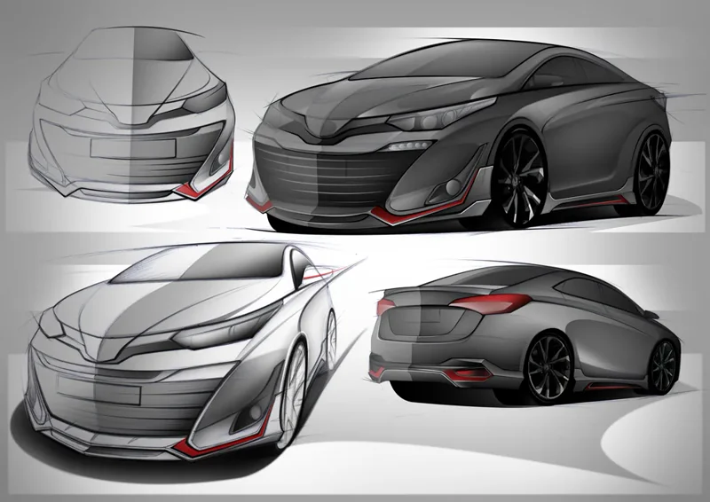 ชุดแต่ง YARIS ATIV 4ประตู และ 5ประตู bodykits - TOYOTA YARIS SEDAN ATIV BODY KITS ชุดแต่งรถ ภาพ 16