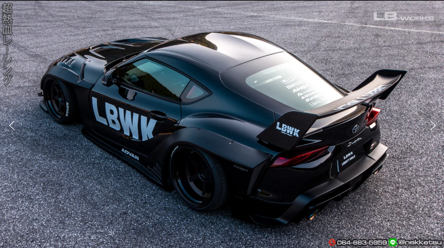 รูปชุดแต่ง ชุดแต่ง Toyota Supra 2020 2024 LB WORK ภาพที่ 3