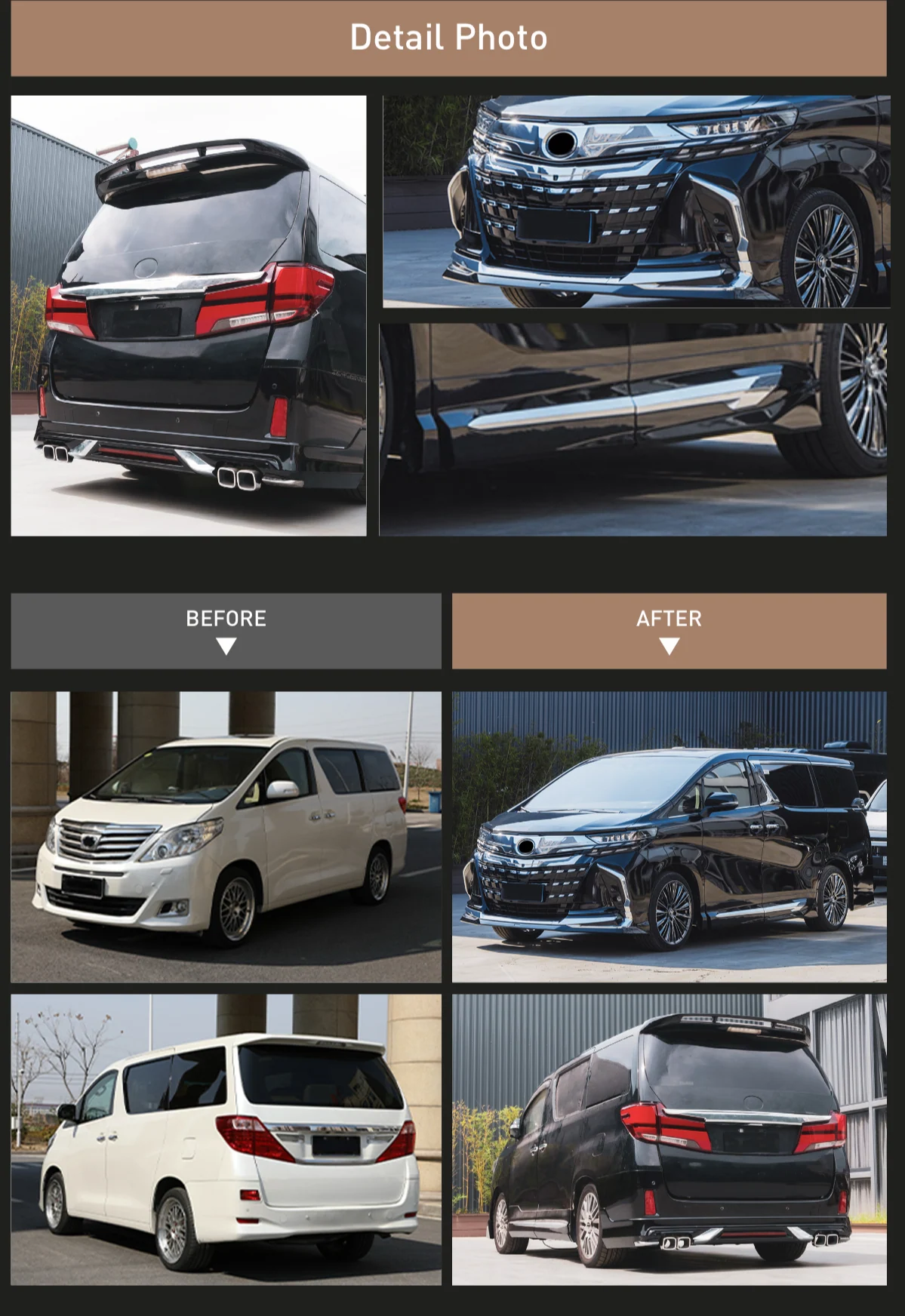 รูปชุดแต่ง ชุดแต่ง Toyota Alphard AH20 2009 2014 แปลงหน้า Alphard 40 ภาพที่ 9