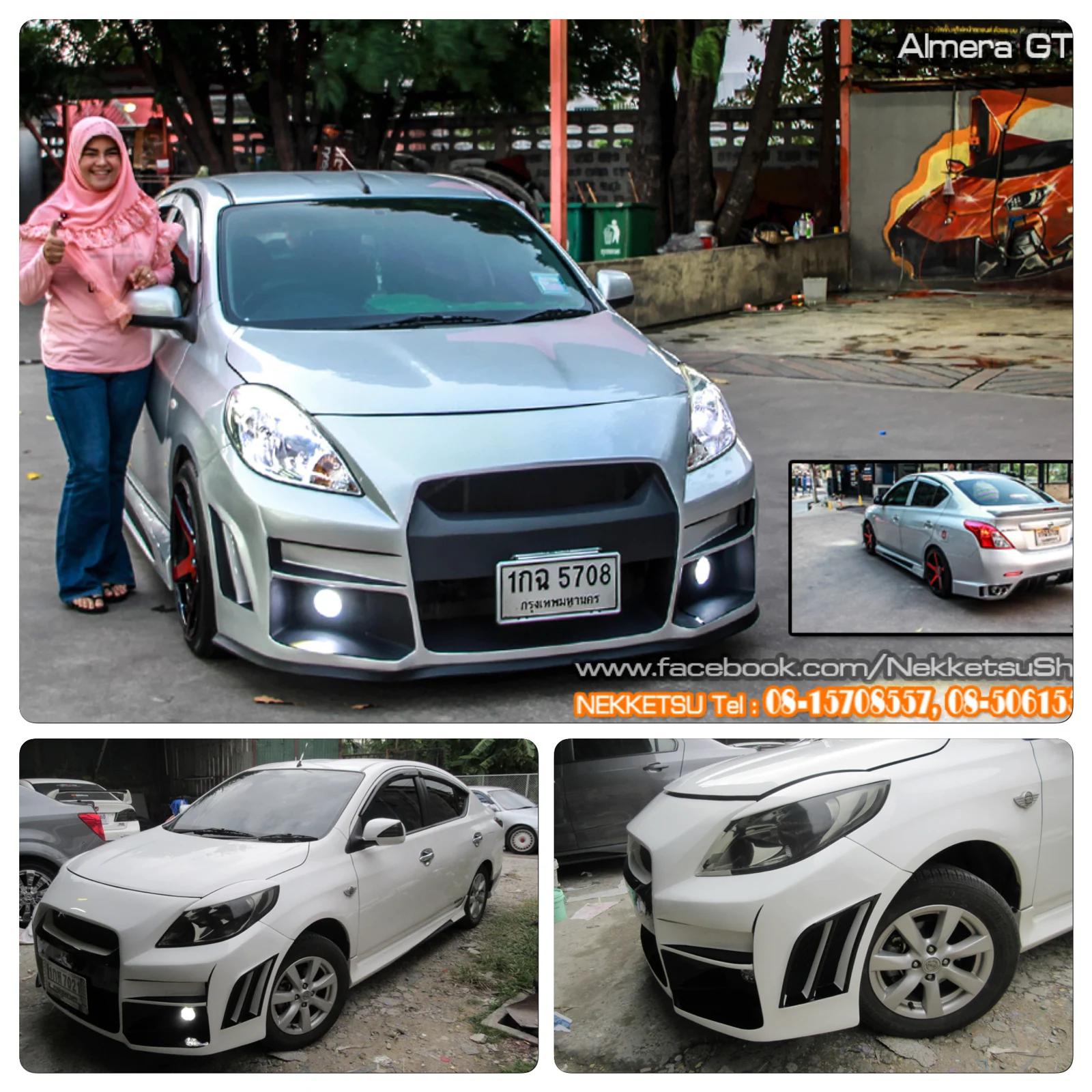 รูปชุดแต่ง ชุดแต่ง Nissan Almera 2008 2018 GTR ภาพที่ 19
