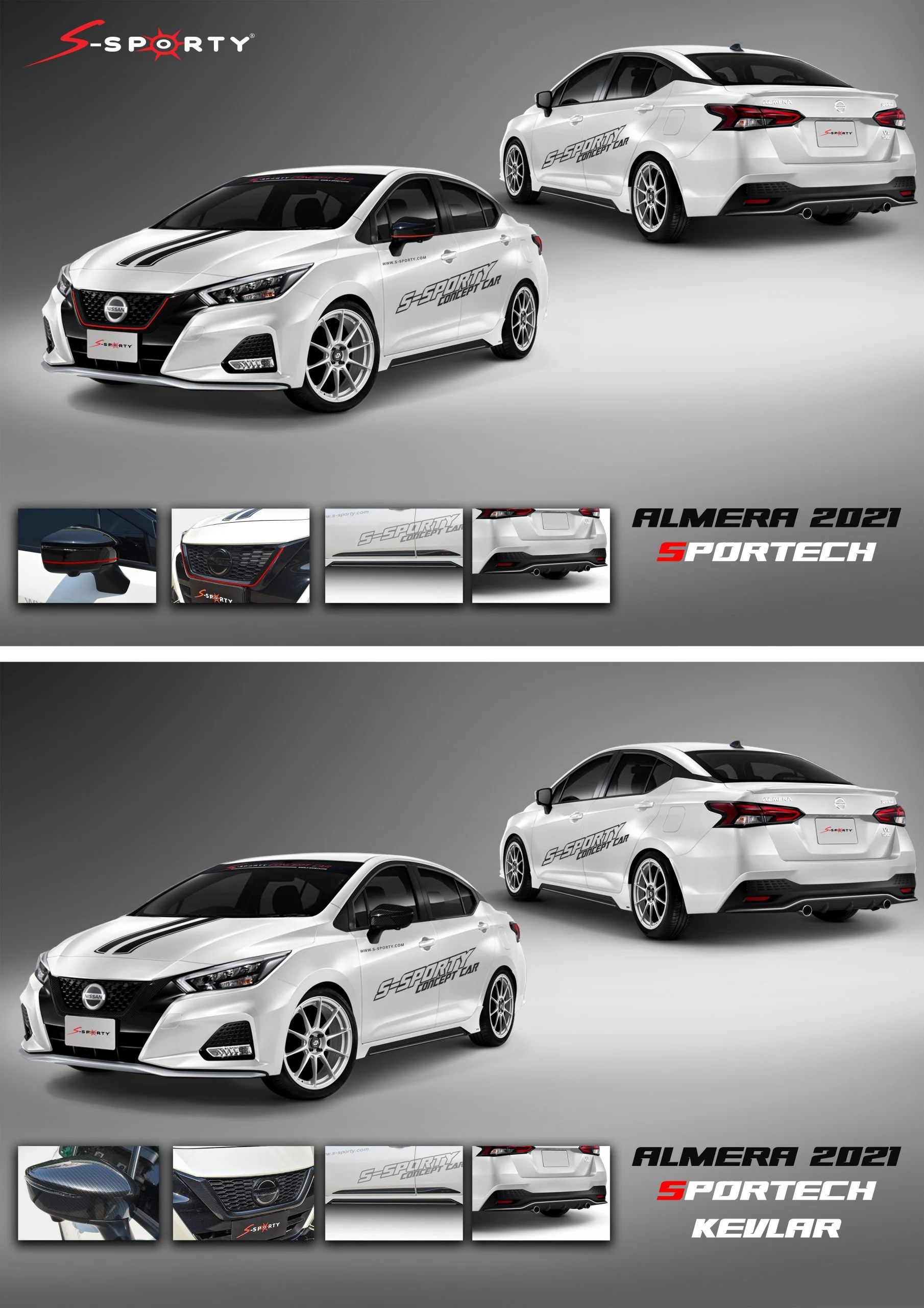 ชุดแต่ง ALMERA 2021 – SPORTECH ภาพสินค้า 1