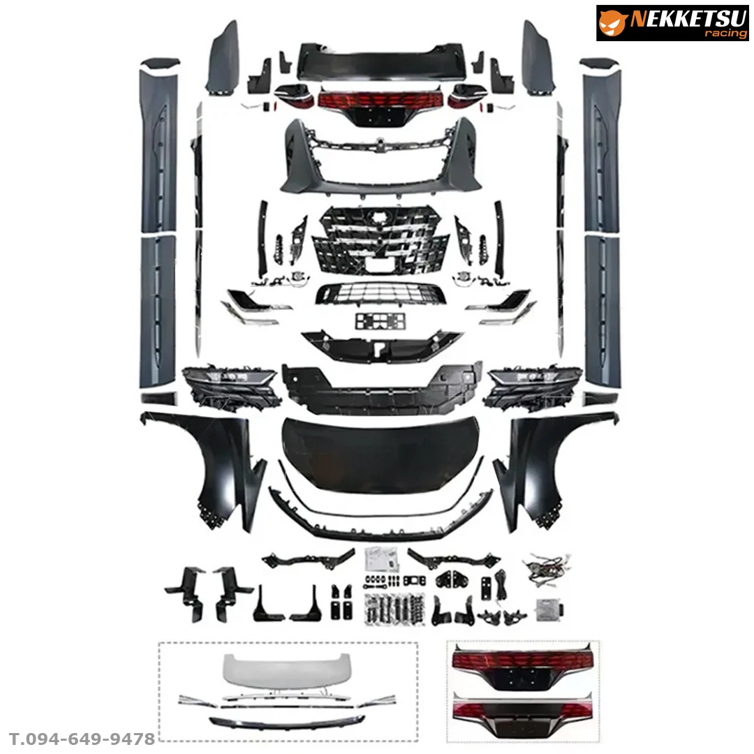 รูปชุดแต่ง ชุดแต่ง Toyota Alphard AH30 2015 2018 แปลงหน้า A40 2025 ภาพที่ 6