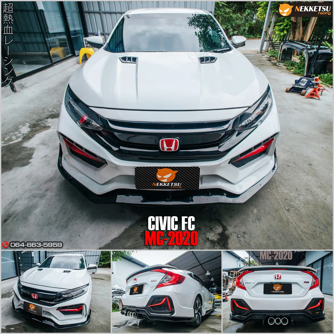 รูปชุดแต่ง ชุดแต่ง Honda Civic FC 16 21 Type MC 2022 ไม่ใส่โป่งเย็บ ภาพที่ 10