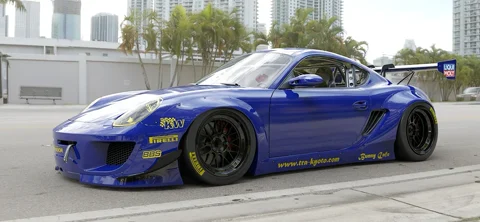 ชุดแต่งไวด์บอดี้ - V1.0 PORSCHE Cayman 987.1 ไม่รวม ปีกหลัง GT Wing Pandem ภาพสินค้า 1