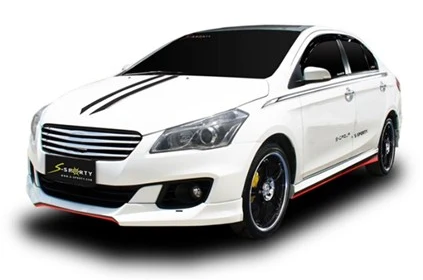 ชุดแต่ง CIAZ 2016 ภาพรถเต็มคันมุมหน้าจากต้นทาง S-Sporty