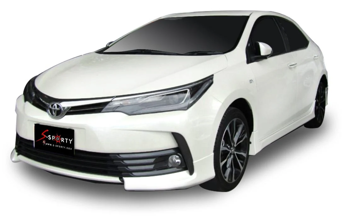 ชุดแต่ง ALTIS 2016 – SPORT 1 ภาพรถเต็มคันมุมหน้าจากต้นทาง S-Sporty