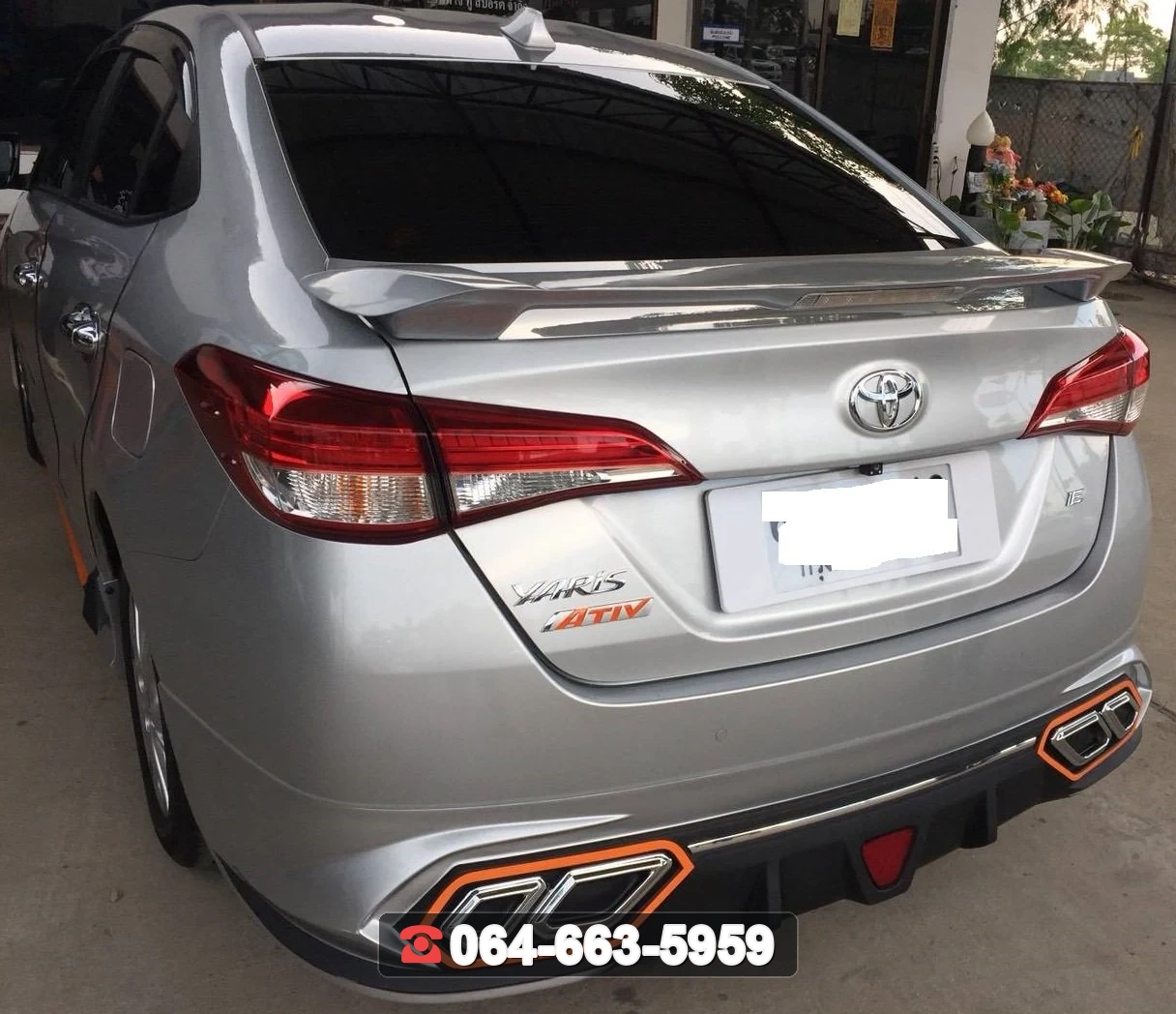 ชุดแต่ง TOYOTA YARIS ATIV สปอยเลอร์ ATIV ยกมีไฟ RiderM ภาพ 3