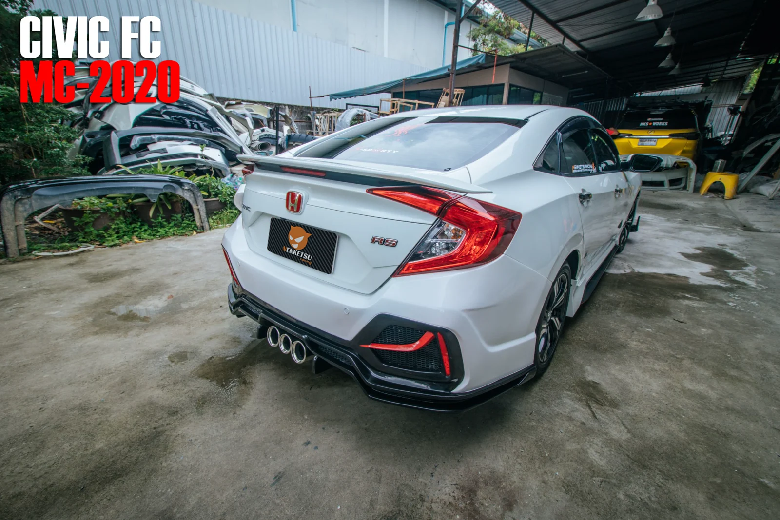 รูปชุดแต่ง ชุดแต่ง Honda Civic FC 16 21 Type MC 2022 ไม่ใส่โป่งเย็บ ภาพที่ 9