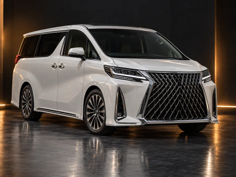 ภาพจำลองชุดแต่ง ชุดแต่ง Toyota Alphard AH30 2018 2021 หน้า Lexus LM มุมด้านหน้า สำหรับการนำเสนอ