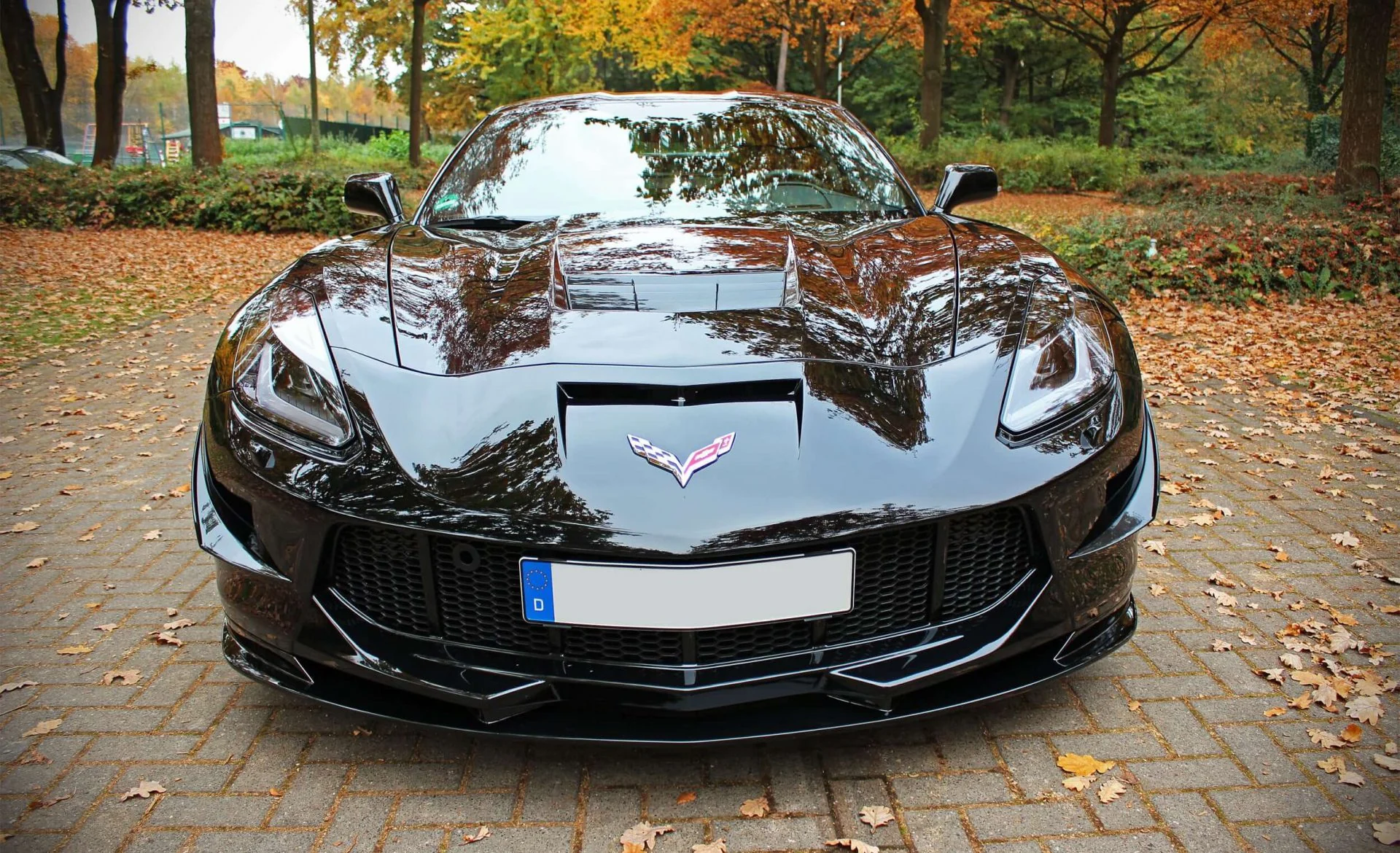 กันชนหน้าพร้อมลิ้นและคานาร์ด Prior Design PDR700 Front Bumper incl. Front Spoiler Lip and Cupwings for Chevrolet Corvette C7 ภาพสินค้าที่เลือก