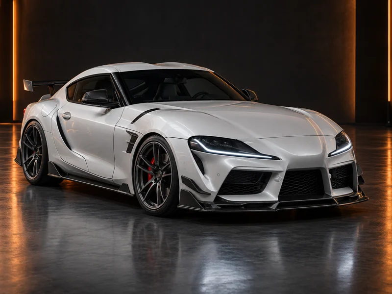 ภาพจำลองชุดแต่ง ชุดแต่ง Toyota Supra 2020 2024 AC Schnitzer มุมด้านหน้า สำหรับการนำเสนอ