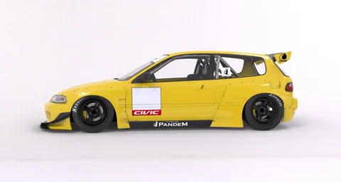 โป่งซุ้มล้อหลัง - 50mm (ชิ้นแยก) - V1.0 HONDA EG Civic Pandem ภาพสินค้า 1