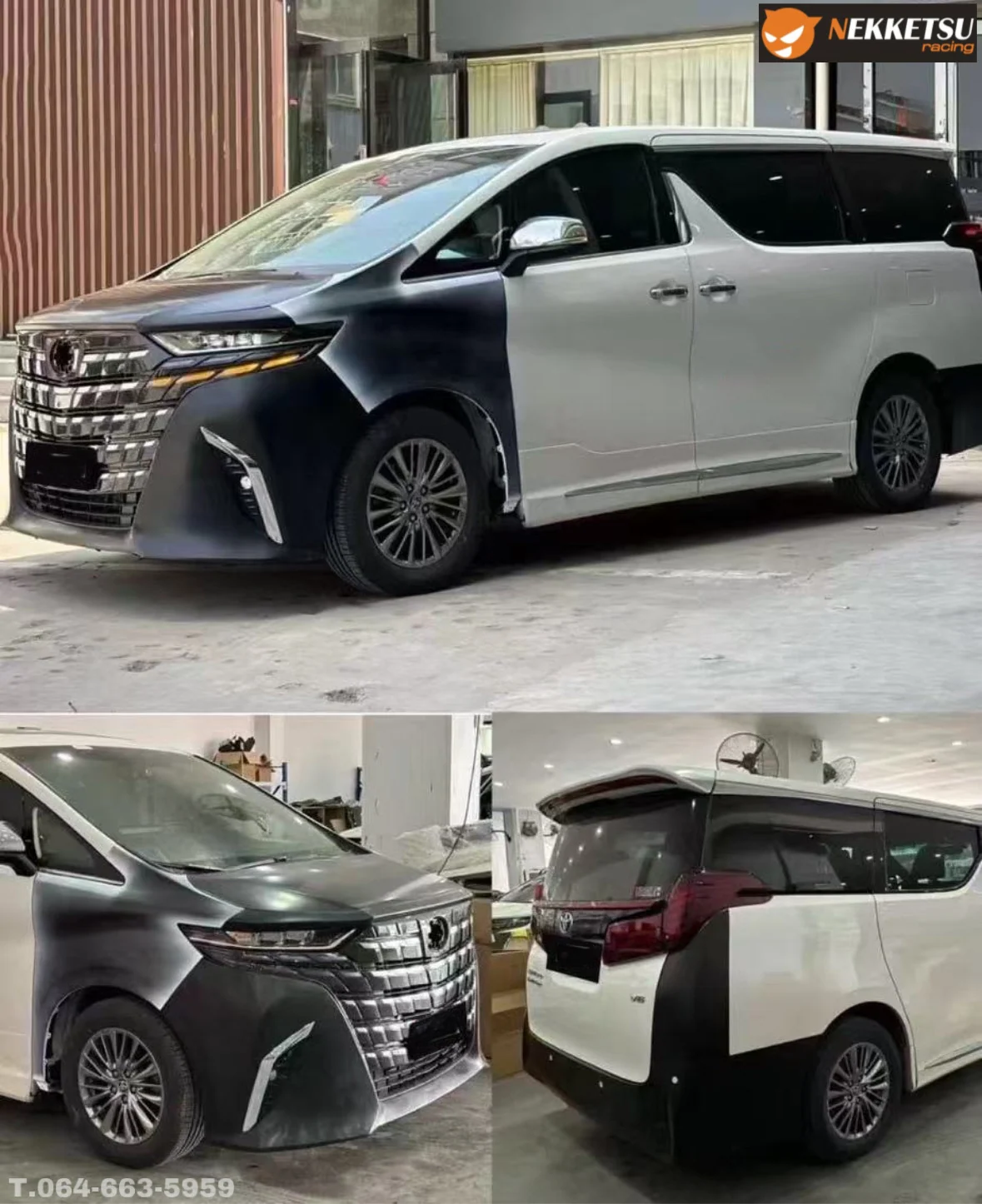 รูปชุดแต่ง ชุดแต่ง Toyota Alphard AH30 2015 2018 แปลงหน้า A40 2025 ภาพที่ 11