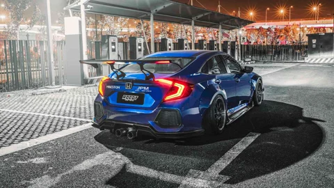 ปีกหลัง GT Wing คาร์บอนไฟเบอร์ Robot Civic FC Sedan ภาพสินค้า 4