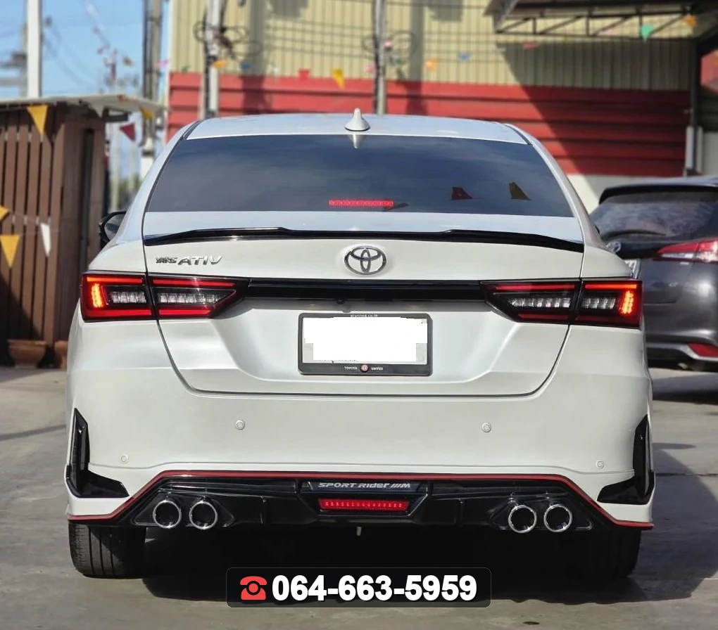 ชุดแต่ง TOYOTA Yaris Ativ 2023 V.1 ท่อกลม RiderM ภาพ 5