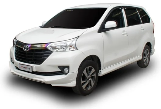ชุดแต่ง AVANZA 2016 ภาพรถเต็มคันมุมหน้าจากต้นทาง S-Sporty