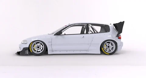 สเกิร์ตข้าง Side Skirt (only) - V1.0/V1.5 HONDA EG Civic Pandem ภาพสินค้า 1