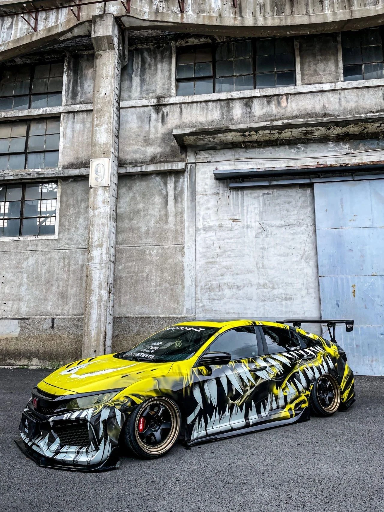 กันชนหน้า FRP พร้อมลิ้นหน้า FRP Robot Civic FC/FK ภาพสินค้า 1
