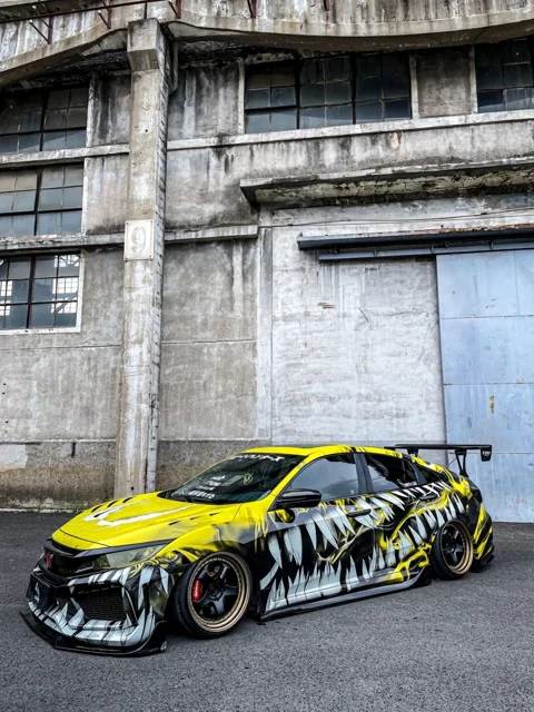กันชนหน้า FRP พร้อมลิ้นหน้า FRP Robot Civic FC/FK ภาพสินค้า 1