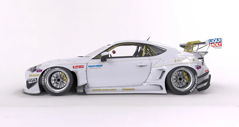 สเกิร์ตข้าง Side Skirts (only) - V3.0 BRZ - GT86 - FR-S Rocket Bunny Racing ภาพสินค้าที่เลือก