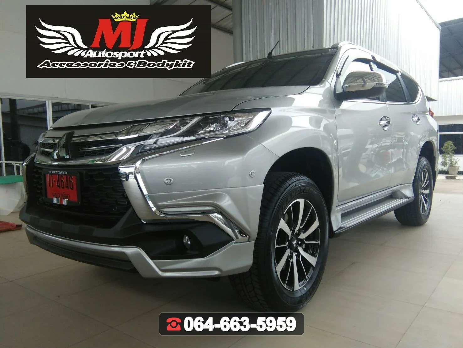 ชุดแต่ง MITSUBISHI Pajero 2016-2018 ท่อแฝด RiderM ภาพ 2