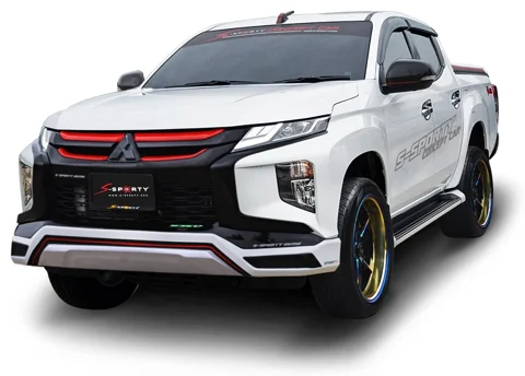 ชุดแต่ง ชุดแต่ง TRITON 2020 – SPORT 1 (ตัวสูง) ภาพรถเต็มคันมุมหน้าจากต้นทาง S-Sporty
