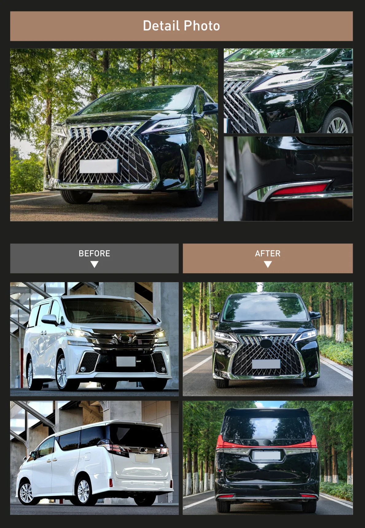 รูปชุดแต่ง ชุดแต่ง TOYOTA Vellfire30 2018 2022 Lexus LM ภาพที่ 1