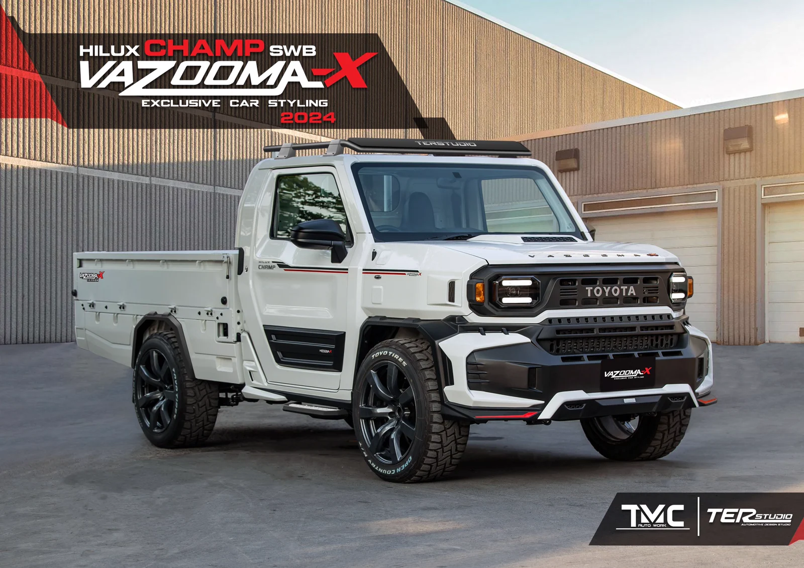 รูปชุดแต่ง ชุดแต่ง Toyota Hilux Champ 2024 Vazooma X ภาพที่ 12