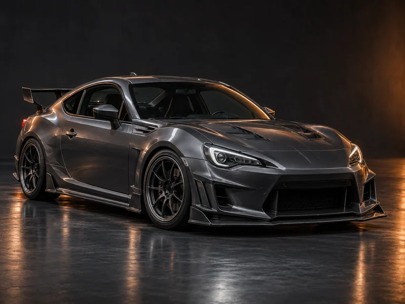 ภาพจำลองชุดแต่ง ชุดแต่ง Toyota 86 BRZ Varis Non Wide มุมด้านหน้า สำหรับการนำเสนอ