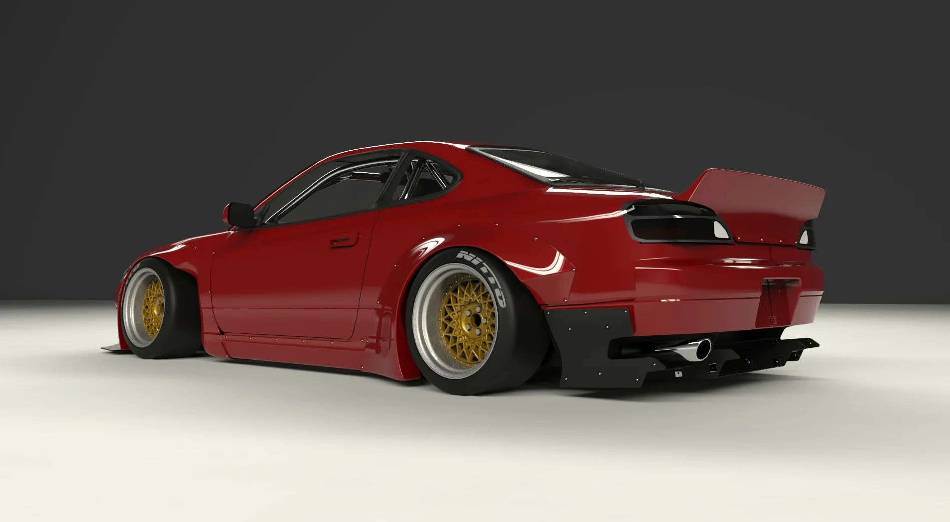 สปอยเลอร์ทรง Duck Tail (ชิ้นแยก) - V1.0 NISSAN Silvia [S15] Rocket Bunny Racing ภาพสินค้าที่เลือก