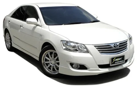 ชุดแต่ง CAMRY 2007 ภาพรถเต็มคันมุมหน้าจากต้นทาง S-Sporty