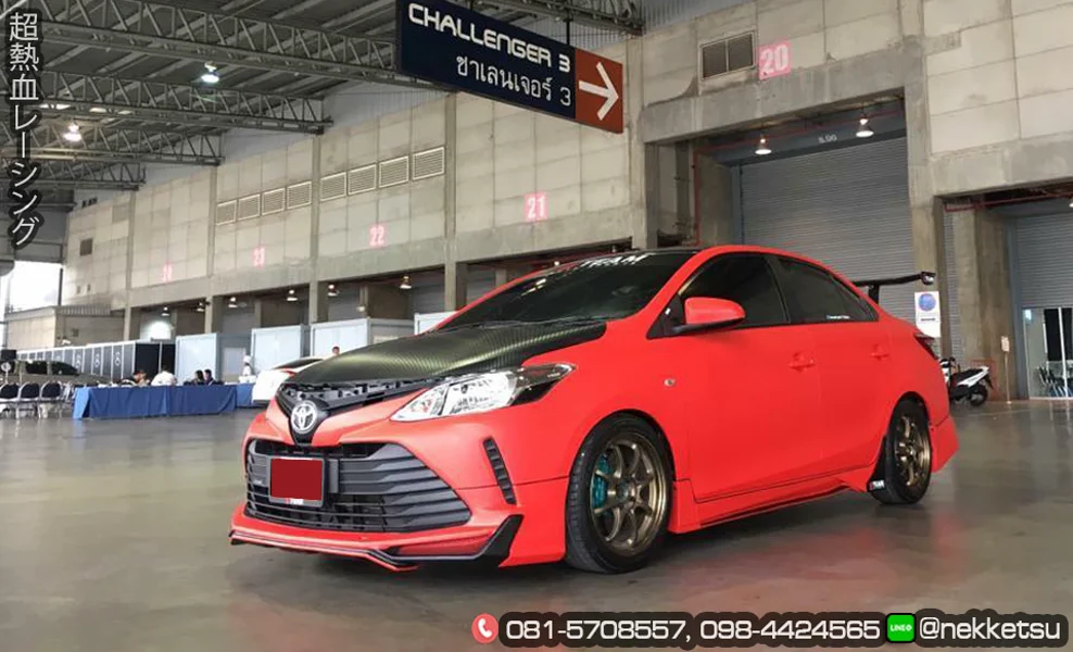 รูปชุดแต่ง ชุดแต่ง TOYOTA Vios 17 22 RedLine ภาพที่ 2