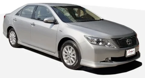 ชุดแต่ง CAMRY 2012 ภาพรถเต็มคันมุมหน้าจากต้นทาง S-Sporty