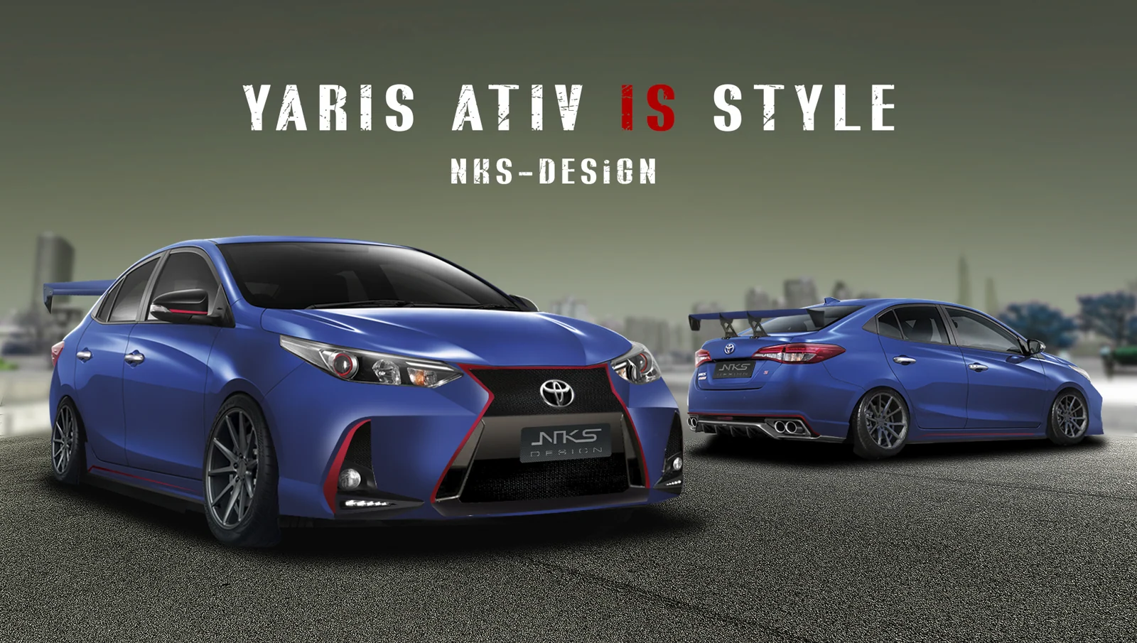 รูปชุดแต่ง ชุดแต่ง Toyota Yaris Ativ 17 19 IS Sport ภาพที่ 6