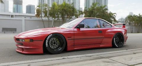 ลิ้นกันชนหน้า (ชิ้นแยก) - V1.0 BMW 8 Series E31 Pandem ภาพสินค้า 1