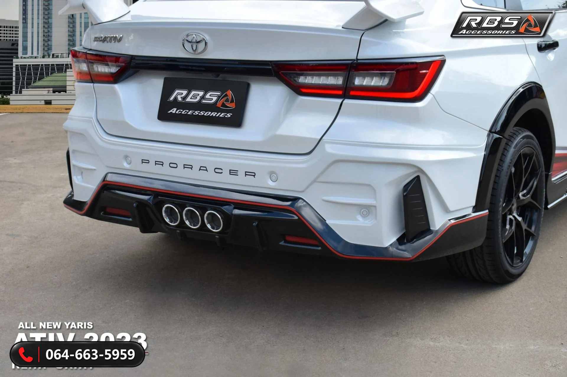 ชุดแต่ง TOYOTA YARIS ATIV 2023 PRO-RACER RBS ภาพ 6