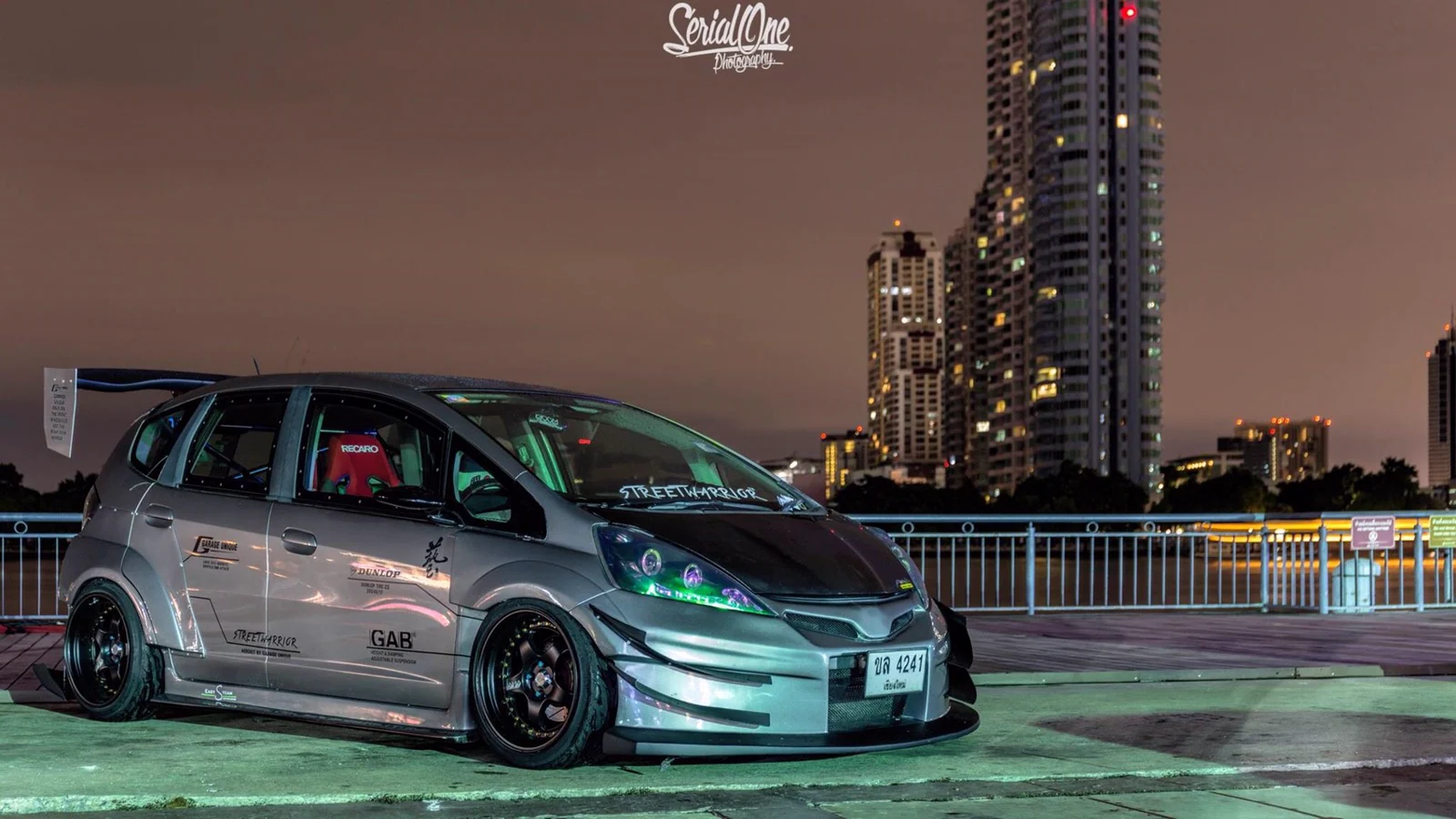 รูปชุดแต่ง ชุดแต่ง Honda Jazz GE 2008 2013 Wide Body V.2 ภาพที่ 6