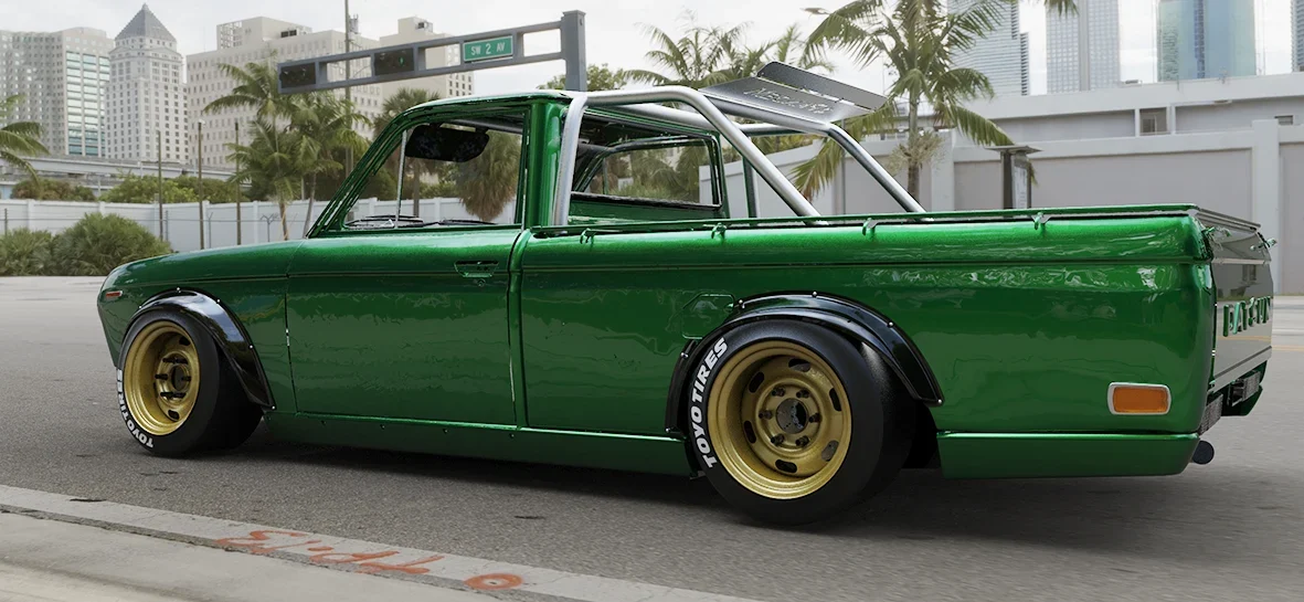 สปอยเลอร์ใต้กันชนหลัง Bumper Spats (ชิ้นแยก) - V1.0 DATSUN 521 Pickup Ute Pandem ภาพสินค้าที่เลือก